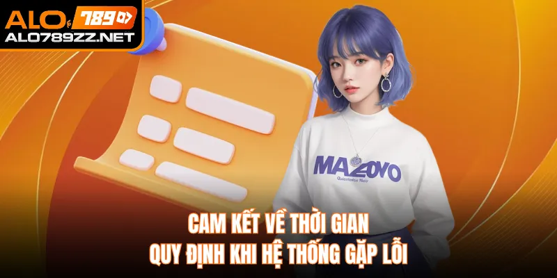 Cam kết về thời gian & quy định khi hệ thống gặp lỗi