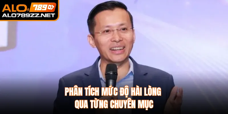 Phân tích mức độ hài lòng qua từng chuyên mục